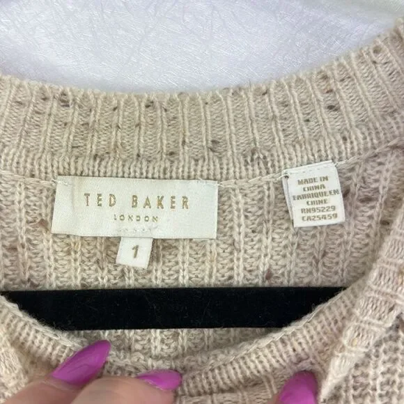 Ted Baker Marniaa Extreme Sleeve Sweater Dress - Picture 3 of 7